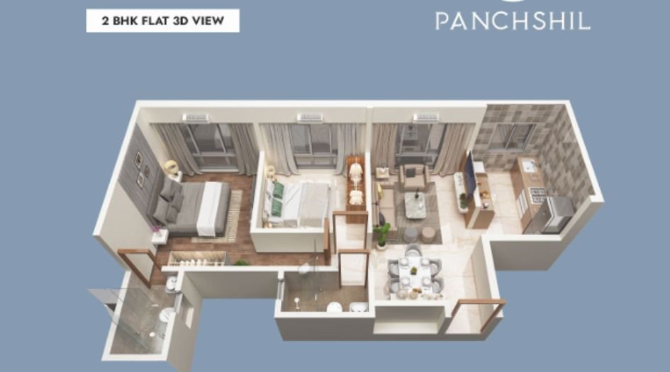 Aditya-Samruddhi-Panchshil-Tower-Floor-plan-2 BHK
